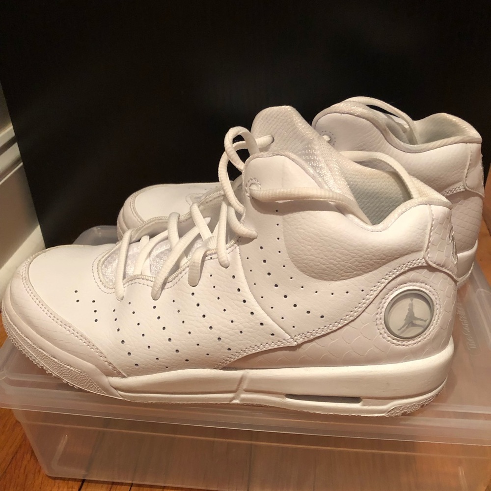 Jordan Sneakers Size 6.5Y US. White.